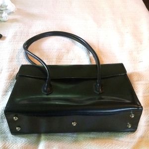 Furla Black Patent Leather Shoulder